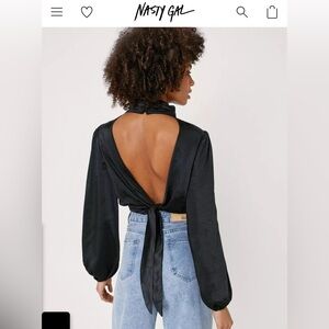 NWT Black Nasty Gal Top